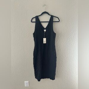 Target A New Day Black Stretch Sleeveless MIDI Dress